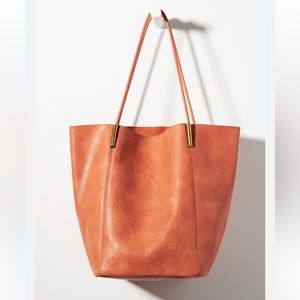 Anthropologie Large Akimbo Tote Bag- Terra Cotta